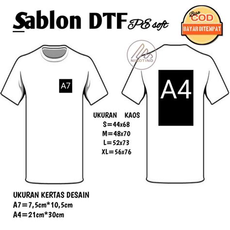 sablon kaos a7.